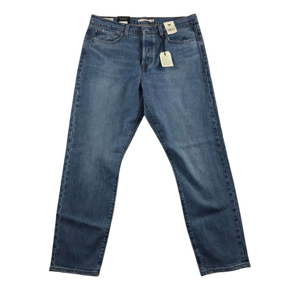 Levis Premium Wedgie Straight Fit Jeans Blue High Rise Button Fly Size 32